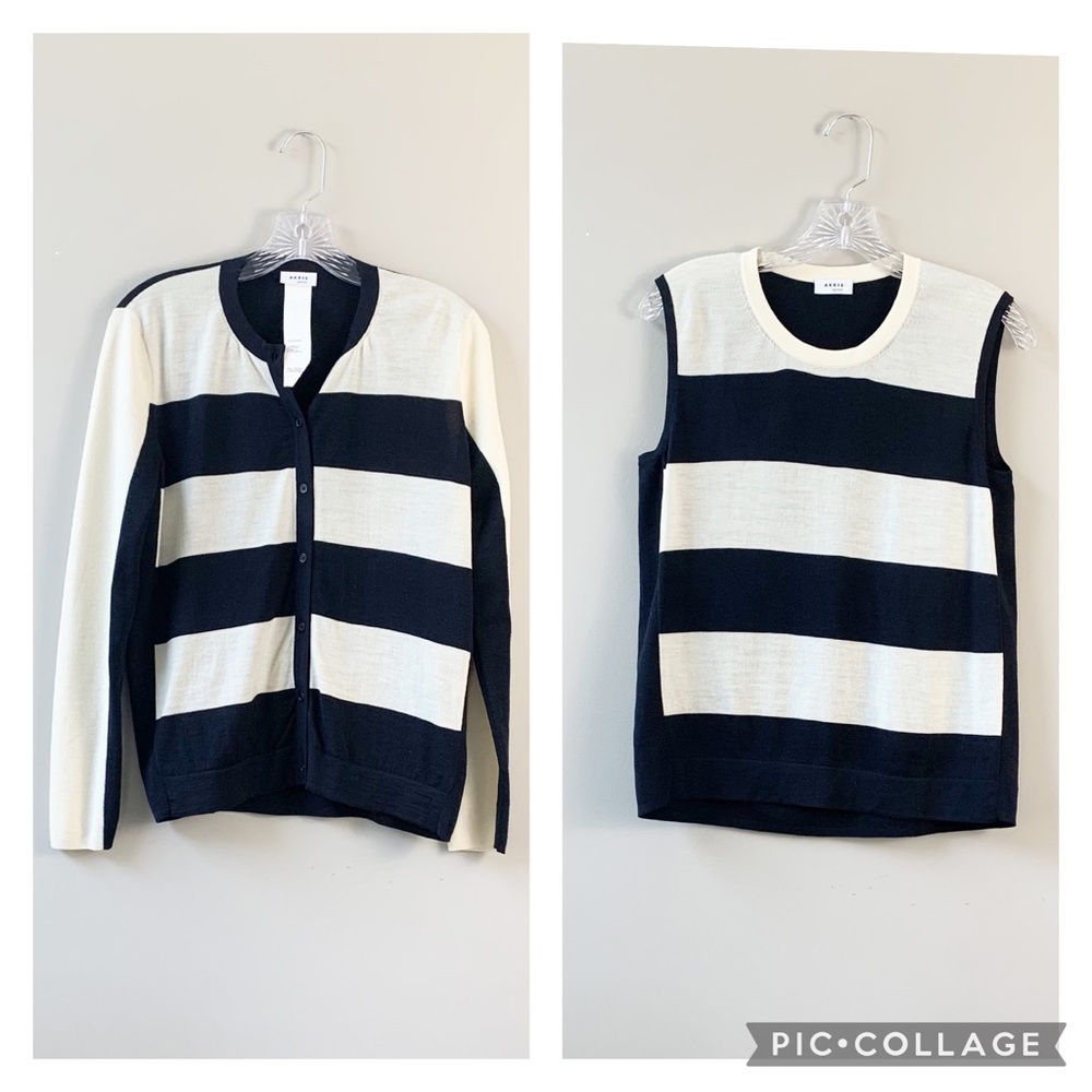 AKRIS PUNTO Wool Cardigan Sweater Set